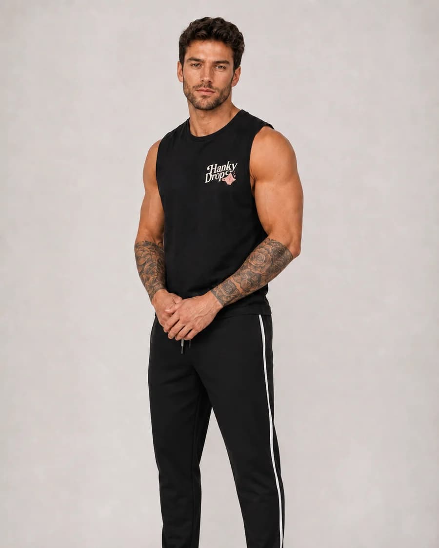 Men's Gym Top — Black