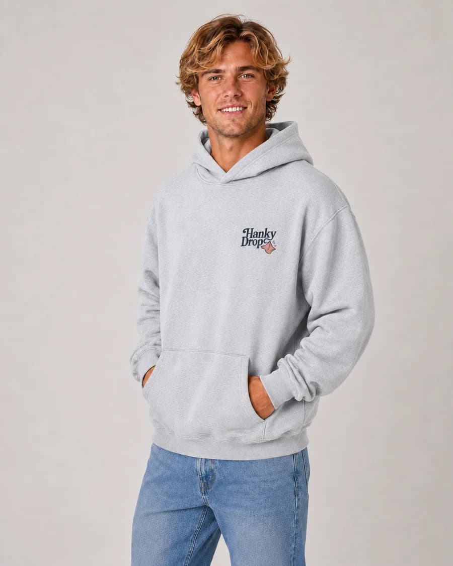 Men's Hoodie — Grey Marle