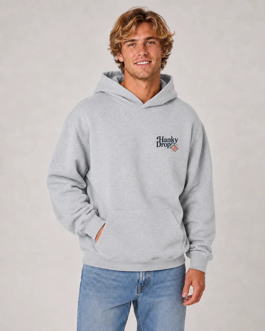 Men's Hoodie — Grey Marle