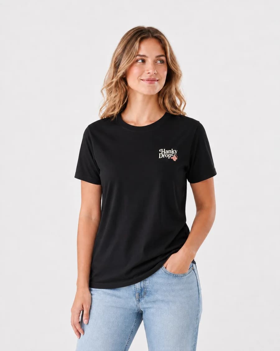 Women's Relaxed Tee — Black