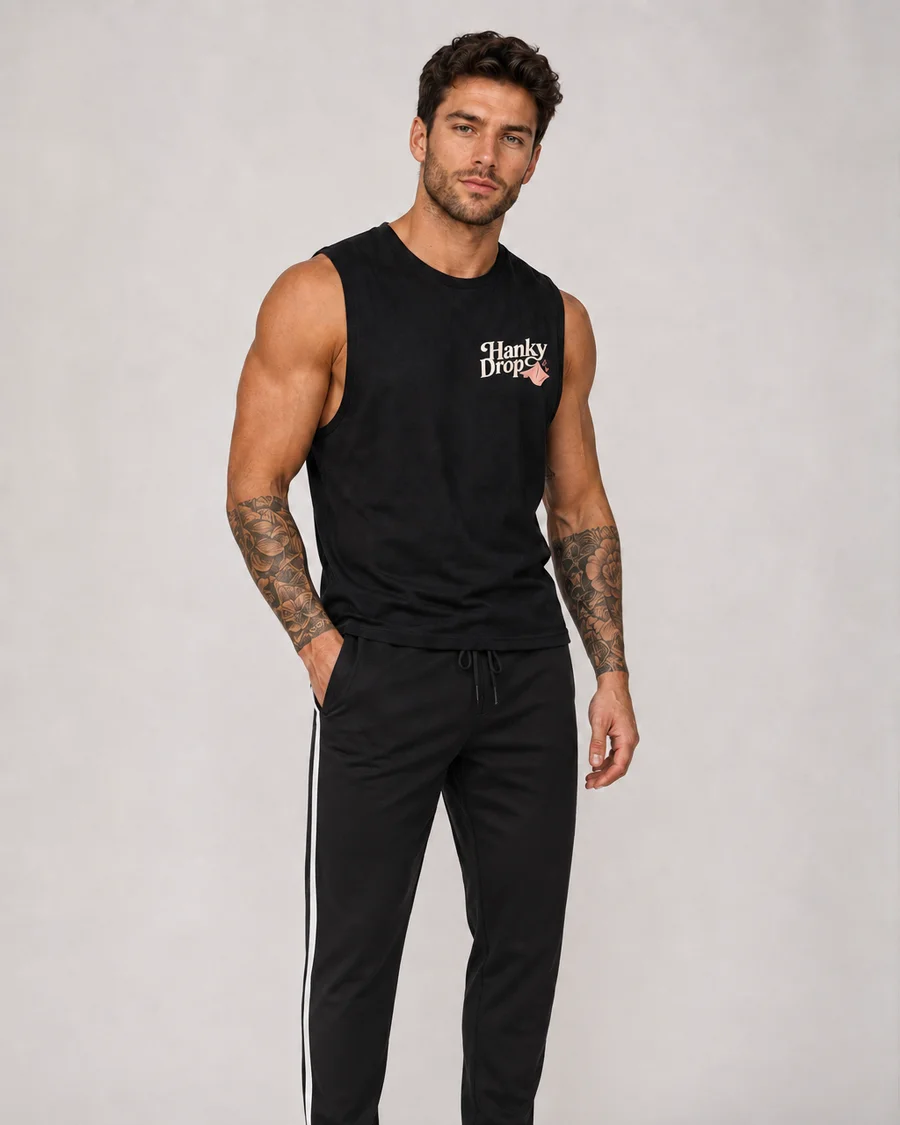 Men's Gym Top — Black