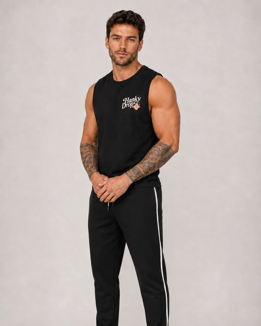 Men's Gym Top — Black