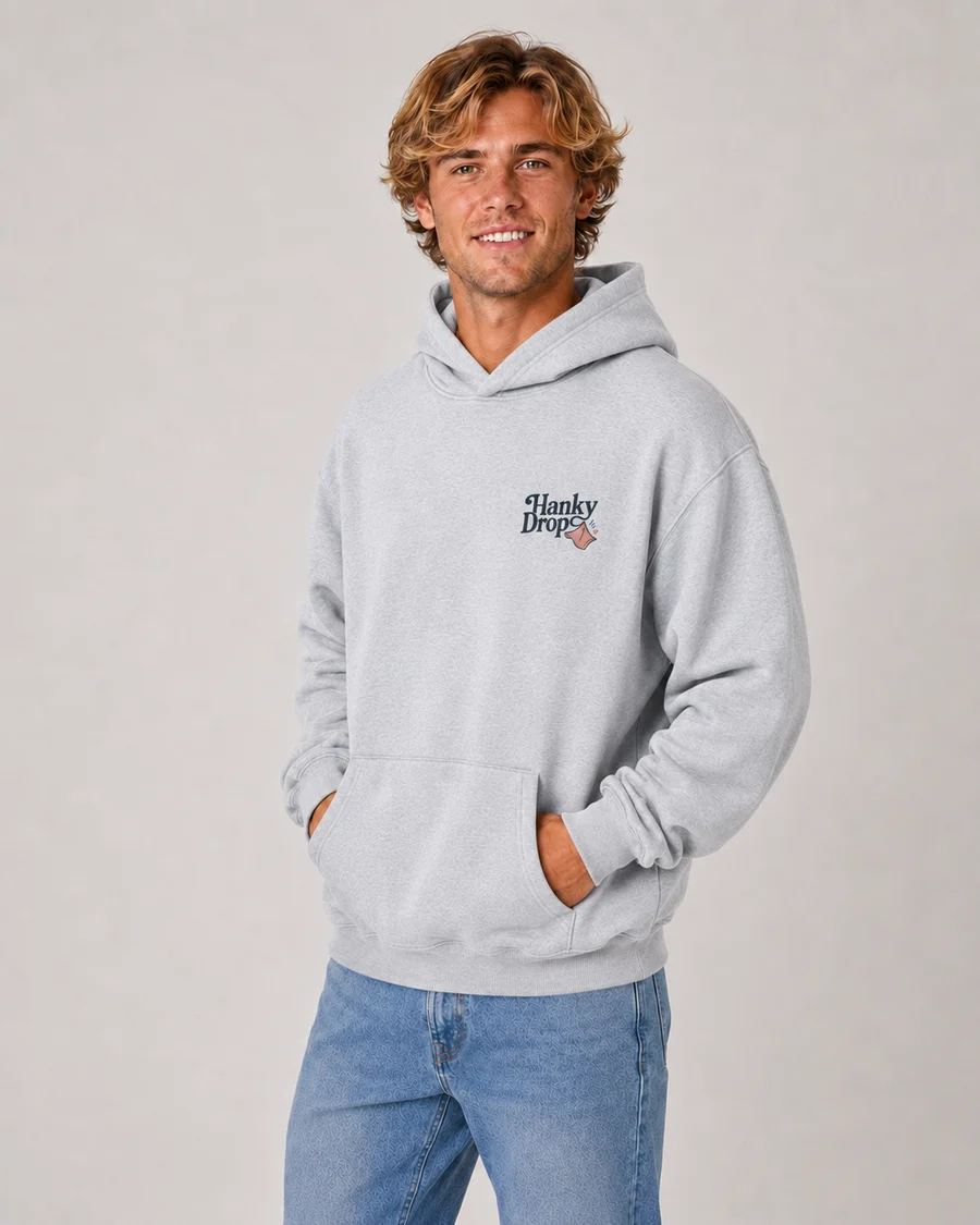 Men's Hoodie — Grey Marle