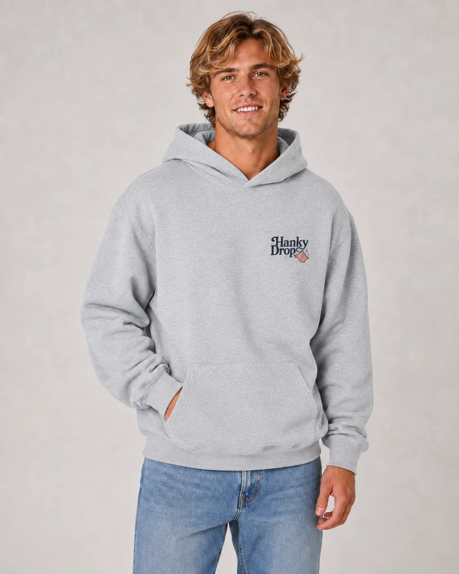 Men's Hoodie — Grey Marle