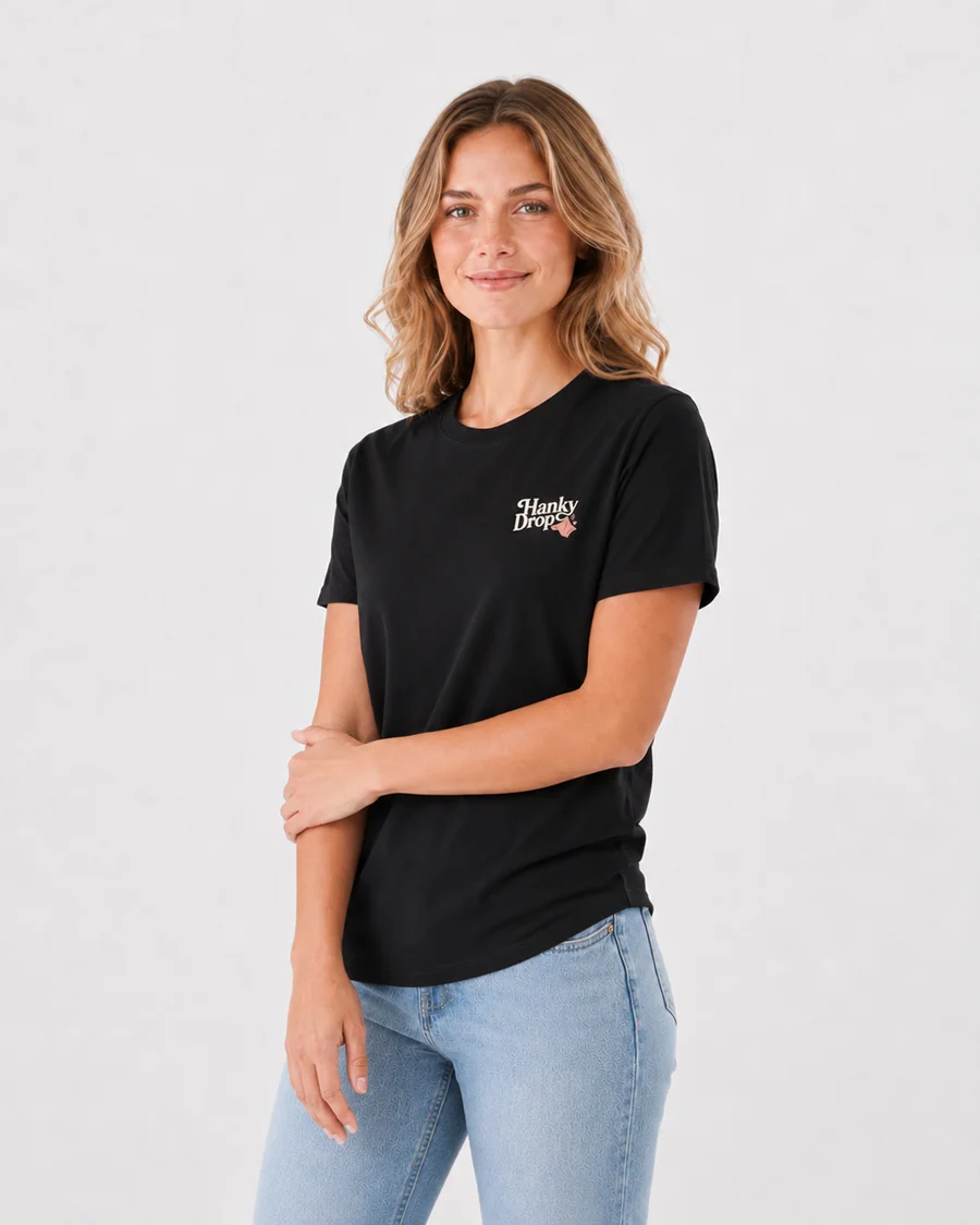 Women's Relaxed Tee — Black