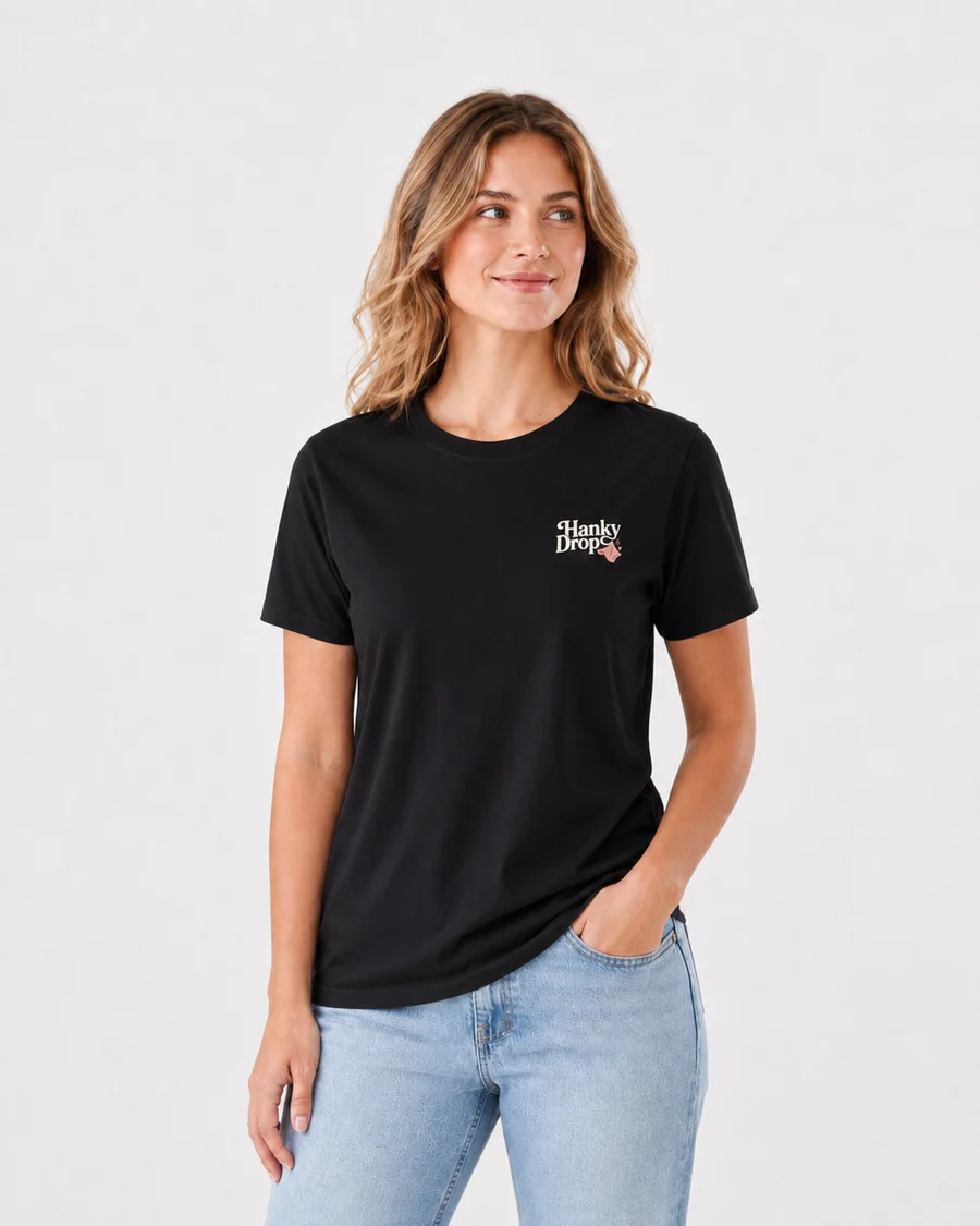 Women's Relaxed Tee — Black